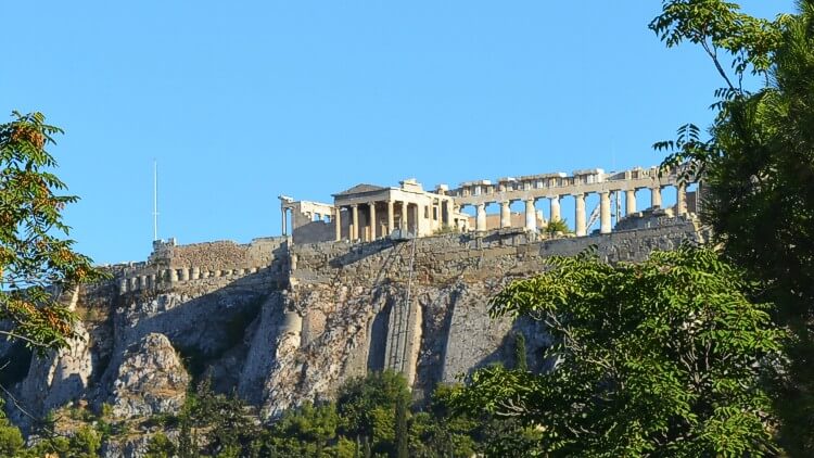 Acropolis view from the Ancient "Agora" - Greece cruise