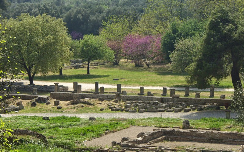 Ancient Olympia archaeological site