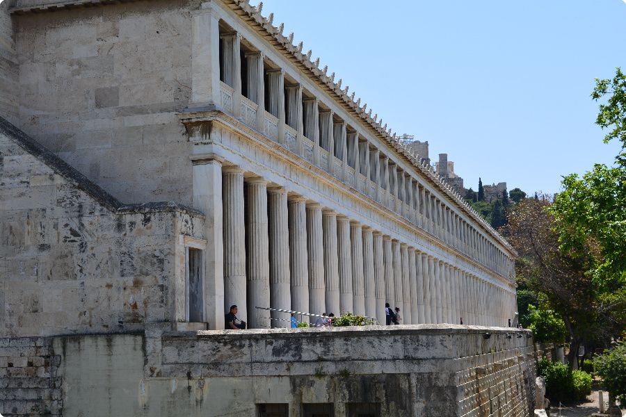 Stoa Attalou, Athens Backpacking Greece