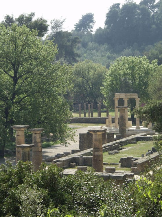 Ancient Olympia, not very distant from the Temple of Apollo Epicurius