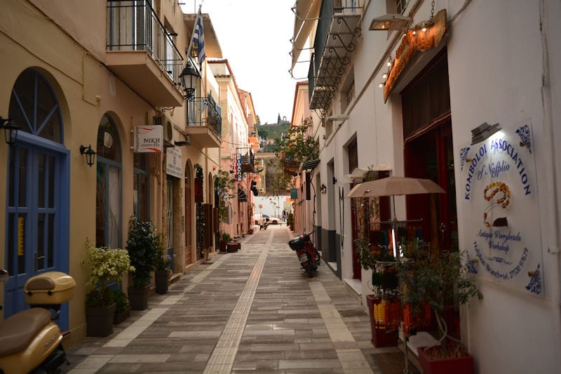 Nauplion alley, Greece