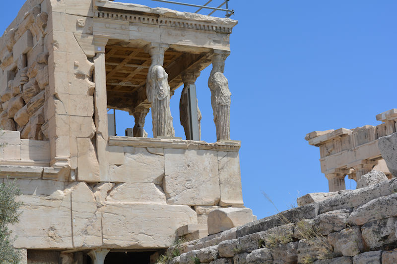 The Karyatids, Acropolis of Athens - Alumni Trip to Greece