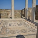 Ancient mosaic in Delos Island