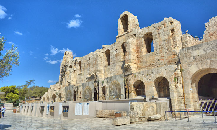 Herodion Theatre, entrance