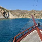 onboard a yacht, Ios Island