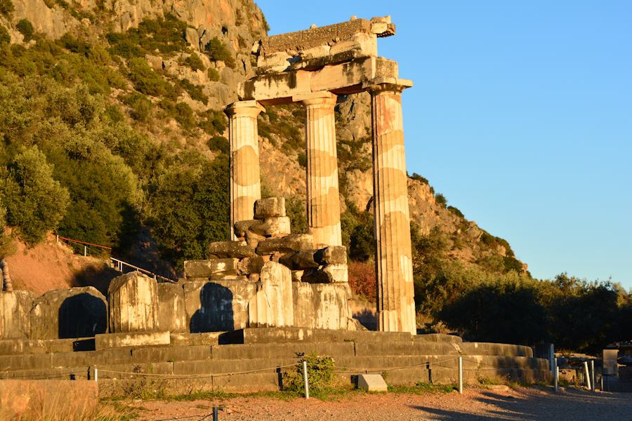 Delphi, Athena's temple