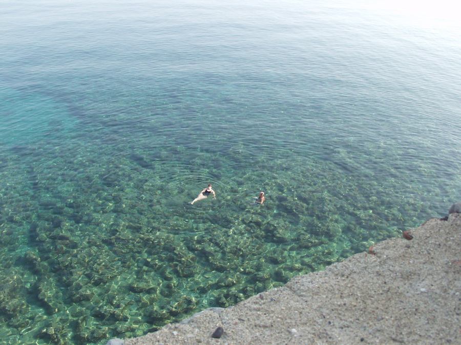 Monemvasia castle, view from