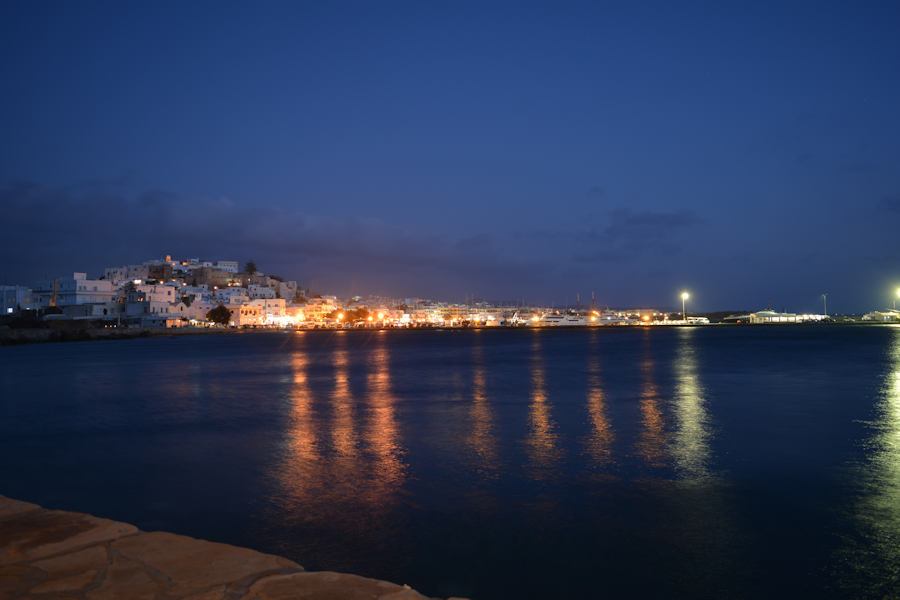 Naxos at night