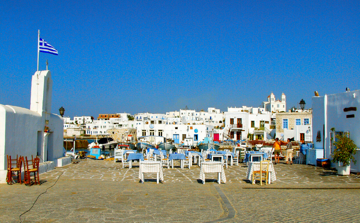 Naoussa port, Paros Island, the Cyclades, Greece